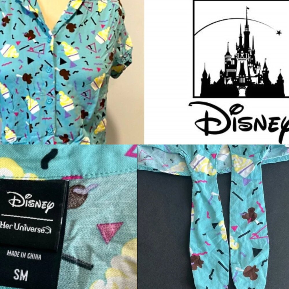 Disney Teal Short Sleeve Shirt
